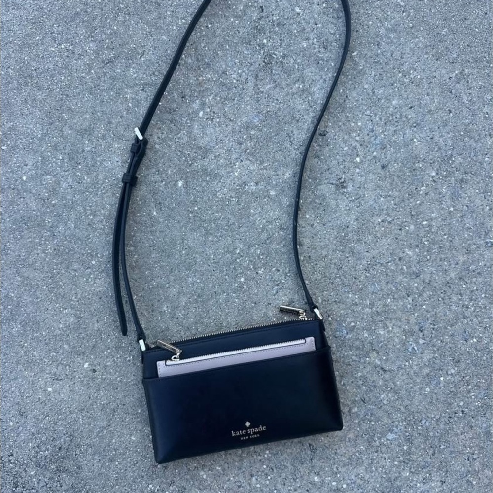 Kate Spade Black and Cream Crossbody Bag